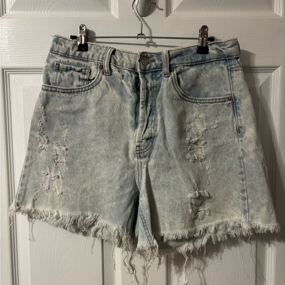 Wild Fable Light Blue Distressed Jean Shorts